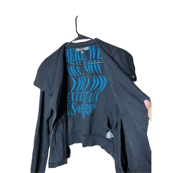 Vintage Volcom Y2K Cowl Neck Open Cardigan Size L 14 - Picture 4 of 7